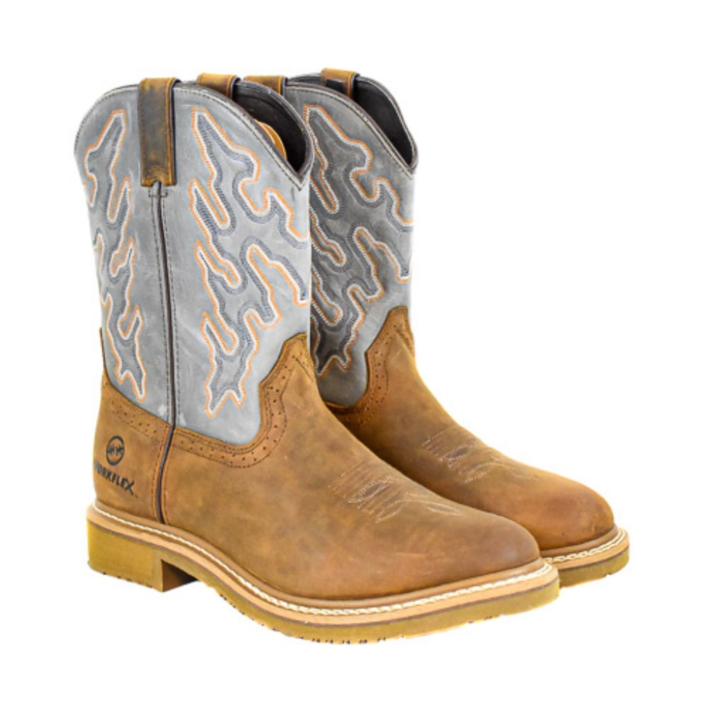 Double-H ICE™ Cool Gray Men's Roper Work Boots NEW